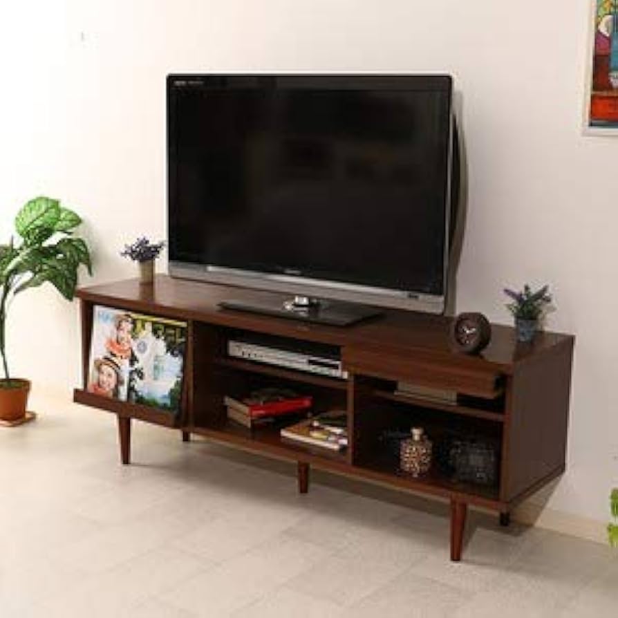 Amazon.co.jp : テレビボード/テレビ台 【ダークブラウン 幅150cm】 42